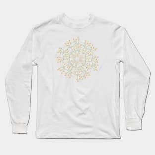 Mandala with Chamomile flowers Long Sleeve T-Shirt